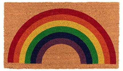 KAF Home Coir Doormat with Heavy-Duty, Weather Resistant, Non-Slip PVC Backing | 17 by 30 Inches, 0.6 Inch Pile Height | Perfect for Indoor and O
