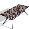 Tablecloth for Folding Table, boho Picnic Table Cover, Waterproof Fitted Table Covers for 6 Foot Tables, Elastic Rim Plastic Table Cover for Picn