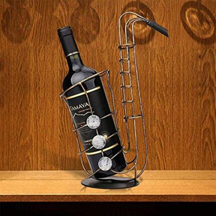 PIBM Wooden 1 Wine Bottle Holder Red Wine Rack Creative Foldable Shelf Wine Wood Mount Bar Display Shelf Folding Wood Bottle Holders J119