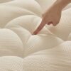 SLEEP ZONE King Size Cooling Mattress Topper, Premium Zoned Cool Mattress Pad Cover, Thick Padded Mattress Protector Breathable Washable, Deep Po