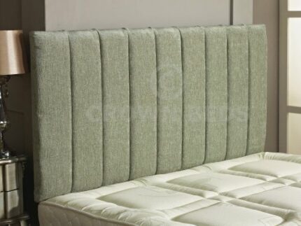 CROWNBEDSUK APOLLO CHENILLE HEADBOARD 2ft6,3ft,4ft,4ft6,5ft,6ft Meadow, 6ft (Super Kingsize)