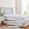 Silentnight Deep Sleep Double Mattress Topper - Best Thick Soft Comfy Toppers For Bed Caravan Campervan Sofa Beds - Machine Washable Hypoallergen