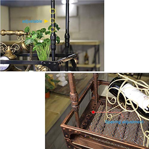 OUSIKA Wine Racks,Wine Lovers/Floating Wine Shelf Hanging Wine Holder Wine Glass Holder Upside down Wine Rack Simple Style Iron Hanging Wine Glas