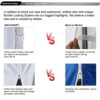 ABCCANOPY Canopy Rolling Door 10x10 FT with Zipper, 1 Pack Door Only, NOT Including Frame and Top, Black