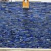 Gifts And Artefacts 24 x 48 Inches Random Work with Lapis Lazuli Stone Dining Table Top Rectangle Marble Kitchen Table for Home Furniture Decor