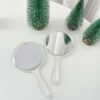 SKY Creation Makeup Hand Mirror, Double-Sided Handheld Mirror 1X/3X Magnifying Mirror with Handle, Wall mounted Mirror, (Crystal Clear) 5.7" X 10