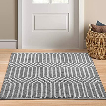 Indoor Doormat 32"x 40", Absorbent Front Back Door Mat Floor Mats, Rubber Backing Non Slip Door Mats Inside Mud Dirt Trapper Entrance Door Rug Ca