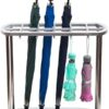 XHALERY Umbrella Rack Stand, Umbrella Holder,Umbrella Stands Umbrella Stand, 12 Holes And 10 Hooks Umbrella Drain Stand, Can Store Long And Short