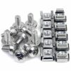 StarTech.com M6 Screws and Cage Nuts - 50 Pack - M6 Mounting Screws and Cage Nuts for Server Rack and Cabinet - Silver (CABSCREWM62)