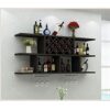 SUCHETA Wooden Wine Racks Wine Cabinet, Wall-Mounted Simple And Modern Dining Room Rack, Decorative Wine Rack, Living Room Home Solid Wood Creati