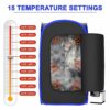 Runitude Portable Sauna Steam Tent | Full Size Home Personal Sauna Steam Detox Room | Infrared Touchscreen 1000W 2.6 Litre Generator | Including