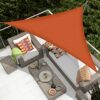Sun Shade Sail Triangle 3x3x3m, Luckits Waterproof Garden Sail Triangle 160GSM Material Sunshade Cloth Anti-UV Sunscreen Awning Canopy, for Outdo