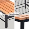 ALREMO HUANGXING - 3 Tier Shoe Rack Bench Shoe Storage Rack, Shoe Bench with Seat Beech Wood Top with Metal Frame for Hallway Living Roombathroom