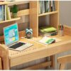ZCMEB Design Home Furniture Wooden Study Desk Office Desk With Storage Book Own Wooden Adjustable (Color : D, Size : 100cm)