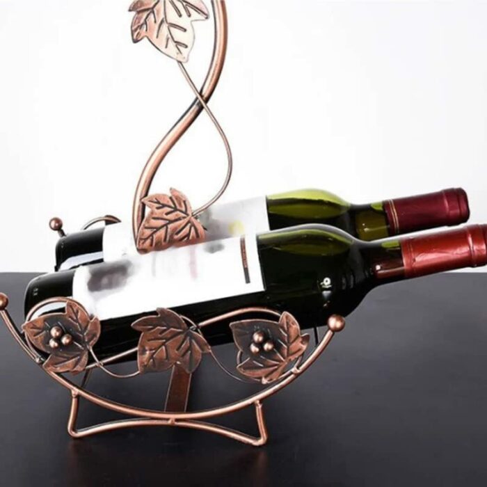 N/A Maple Leaf Wine Rack Wine Holder Stand Hanging Drinking Stemware Rack Shelf Wine BottleCup Display Holder Home