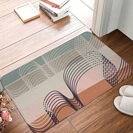 JJZXD Patterns Polyester Doormat Rug Carpet Mat Footpad Non-slip Sand Scraping Entrance Kitchen (Color : D, Size : 60x90cm)