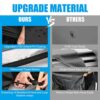 wiipara Garden Sunbed Cover, Sun Lounger Covers Waterproof, Windproof, Anti-UV, Heavy Duty Rip Proof Oxford Fabric Outdoor Patio Garden Lounger C