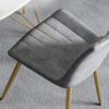 dining chair Office Reception Chairs Business Dining Chairs Set Kitchen Dining Chairs Set of 6 with Metal Legs PU Leather Seat and Backrests Kitc
