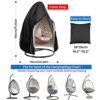 YMWVH Egg Chair Cover Waterproof Hanging Chair Cover Heavy Duty, Outdoor Anti-dust Garden Swing Chair Covers with Zipper Drawsting for Veranda Ga