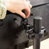 VIVO Steel Universal Bracket Pole Mount with Removable 75mm and 100mm VESA Plate, Fits up to 30 inch Screens, Black, MOUNT-POLE01