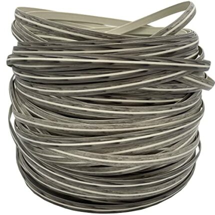 LukLoy Plastic Woven Rattan Repair Material for Outdoor Garden Patio Furniture, Durable Wicker Bench Chair Table Repair Kits (Grey)