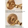 HIGOH Towel Racks, Bathroom Towel Rack Wall Mounted Towel Holder,European Antique Bath Towel Rack,All Copper Towel Holder,Bathroom Rack,Bathroom