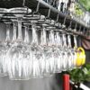 European Hanging Red Fashion Creative Wine Glass Rack Upside Down Wine Rack Bar Wrought Iron Goblet Rack Creative Wine Cabinet Decoration Hanger