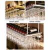 Stylish Simplicity Down Wine Glass Holder Simple Metal Iron Stylish Simplicity Goblet Holder Wine Glass Holder Kitchen Cutlery Bottle Holder Adju