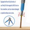 12Pcs Magnetic Impact Screwdriver Driver Bits Set, Impact Driver Bits Magnetic Screwdriver Bits Pz2 Impact Driver Bits, Screw Bits for Cordless D