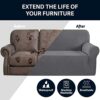 3 Seater Sofa Cover Stretchable Couch and Seat Protector 190-130cm (UK Company)