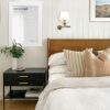 AAZZKANG Rustic Large Mirror Decorative Wooden Frame Wall Mirror 26"x18" for Farmhouse Bedroom Bathroom Dressing Room Home Decor