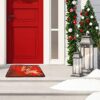 Christmas Doormat Christmas Decorations Entrance Door Mat Cute Reindeer Non Slip Indoor Outdoor Front Door Bathroom Entrance Mats for Xmas Home O