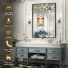 Brightify Bathroom Mirror for Wall, 24 x 36 Inch Black Mirror for Bathroom, Metal Frame Black Bathroom Mirror, Bathroom Vanity Mirror for Bathroo