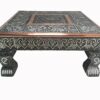 eRadius 10"x10" Oxidised Copper Low Table Bajot Bajath Hindu Pooja