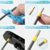 SHALL Crimper Plier Set, AWG 28-7 (0.08-10mm²) electrical wire connectors, Crimping Plier with 1800 Terminal Crimp Connectors,with tool bag