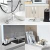 Gurygo 7.7" Countertop and Vanity Tray - Kitchen Sink Tray for Soap Bottles - Small Rectangular Vanity Sink Tray for Bathroom - Vanity Trays for