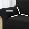 WDong High Stretch Sofa Covers 2 Seater Super Soft Couch Covers Jacquard Spandex Furniture Protector Dogs Pet Friendly Sofa Slipcovers with 1 Fre
