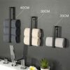 Sayayo Bathroom Towel Holder Hand Towel Ring Black Towel Rail SUS304 Stainless Steel 8-inch Wall Mounted, EGJF020-B