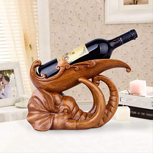 CZDYUF Wine Rack - Decoration Elephant Wine Rack Decoration Craft Gift(30cm *20cm*11cm )