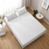 DuShow Double Mattress Protector,Waterproof Quilted Fitted Mattress Cover,Fitted Sheet Style Bed Cover,Extra Deep 40cm Water Resistant Mattress C