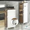 Bathroom Storage Cabinet for Small Spaces, 3/4/5 Drawer Narrow Bathroom Floor Cabinet Strong Frame Home Storage Container Tower, Large Capacity S