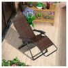 Sywlwxkq Zero Gravity Chairs, Folding Reclining Chairs, Wicker Chair, Lounger Deck Chairs, Beach Chairs, Sun Lounger, Super Width 52 CM, Beach Pa