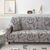 Cafopgrill Non Slip Elastic Sofa Cover Removable Stretch Elastic Fabric Sofa Protector Sofa Cover/Two/Three/Four Seater(3 Seater:190-230cm),Silve