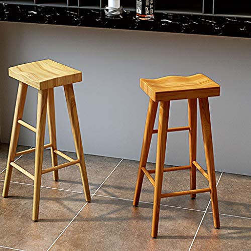 SDFGH Nordic light luxury bar chair simple net red bar stool front desk cafe restaurant leisure back high stool (Color : Argento)