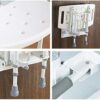 taimowei Wall-Mounted Shower Seat Stool, Aluminum Alloy Foldable Bath Stool Adjustable Height Bath Chair,Household Goods