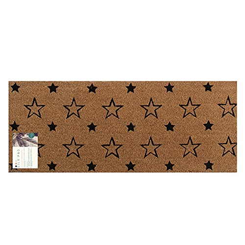 LPDoormats - coir door mat - nonslip heavy duty doormat - large doormat size 75cm x 45cm - indoor door mat - outdoor sheltered use welcome mat (S