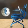 Toilet Stool for Elderly, Toilet, Home Seat, Folding Shower Chair with Padded Arms / Backrest, Non-Slip Leg Pad