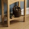 Vida Designs Corona 1 Drawer Console Table With Shelf, Waxed Pine