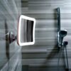 Fancii 10x Magnifying Lighted Makeup Mirror - Daylight LED Travel Vanity Mirror - Compact, Cordless, Locking Suction, 163mm Wide, 360 Rotation, P