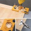BI-DTOOL 35mm Hinge Jig, Hinge Drilling Jig Hole Guide Woodworking Tools for Kitchen Cabinet Doors Hinge